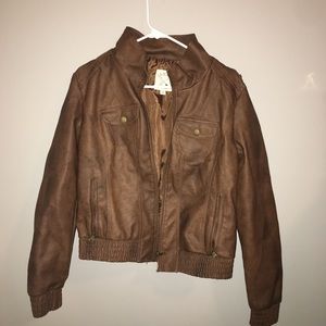 Brown LA hearts bomber